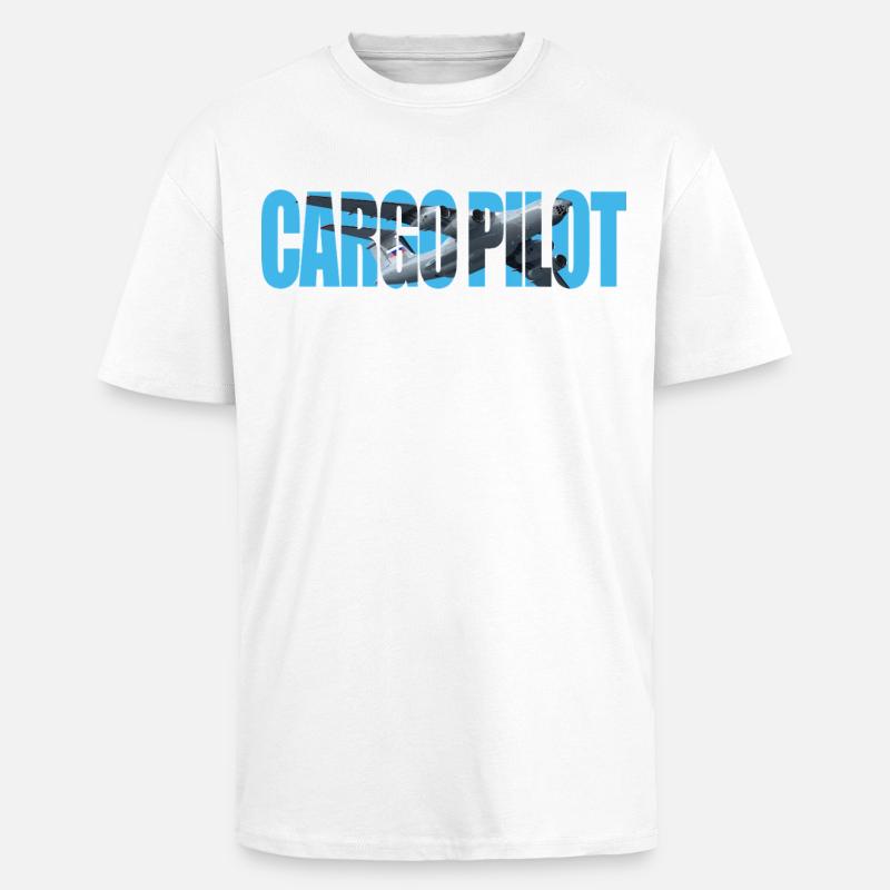 Cargo pilot IL-76 - Oversized Heavyweight Unisex T-Shirt - Weiß