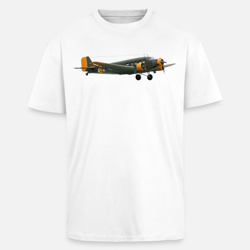 Ju 52 - Oversized Heavyweight Unisex T-Shirt - Weiß