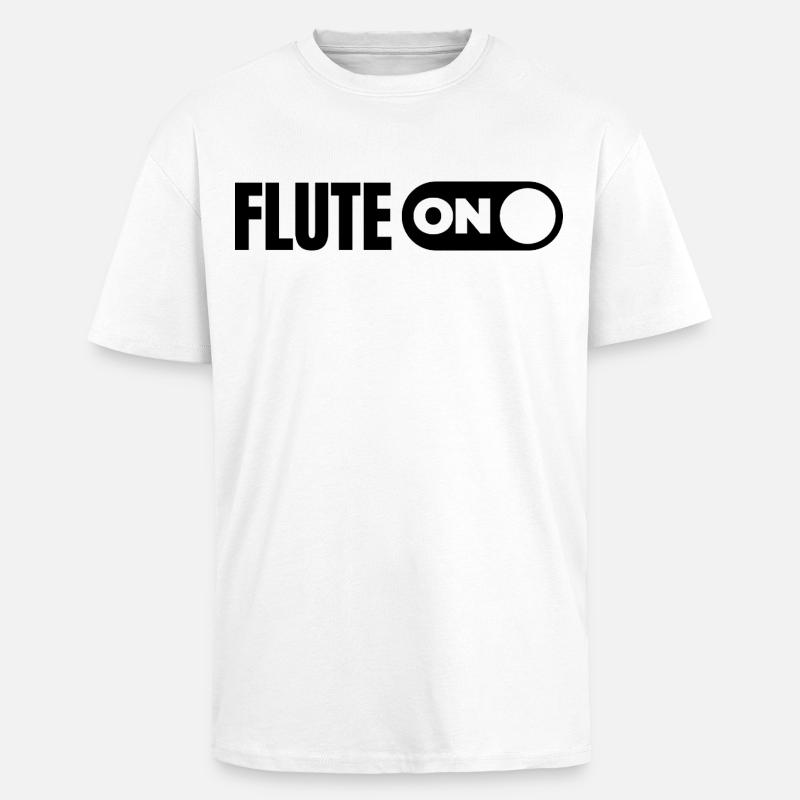 Turn on the flute - Unisex Oversized Heavyweight T-shirt - white