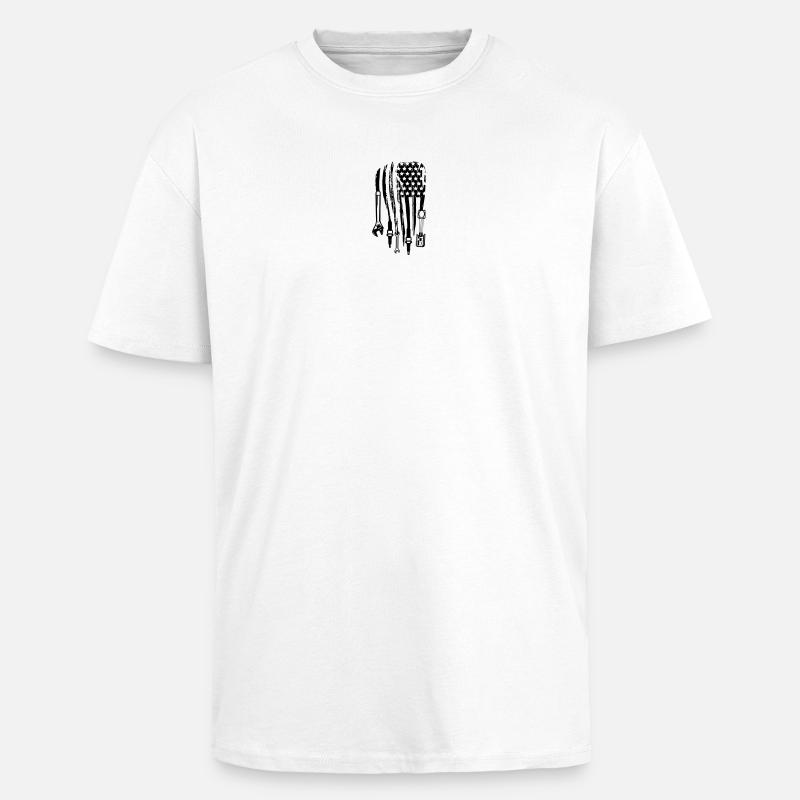 US Car Schrauber - Oversized Heavyweight Unisex T-Shirt - Weiß