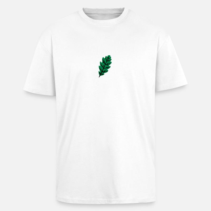 Eichenlaub - Oversized Heavyweight Unisex T-Shirt - Weiß