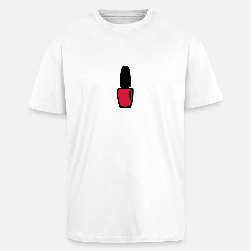 Nagellack - Oversized Heavyweight Unisex T-Shirt - Weiß