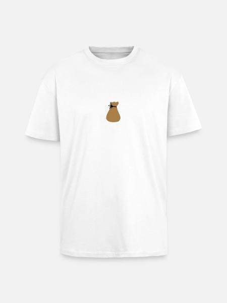 Sack, zubebunden - Oversized Heavyweight Unisex T-Shirt - Weiß