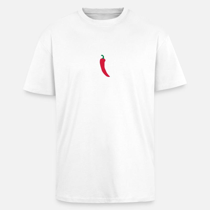 chilli - Oversized Heavyweight Unisex T-Shirt - Weiß