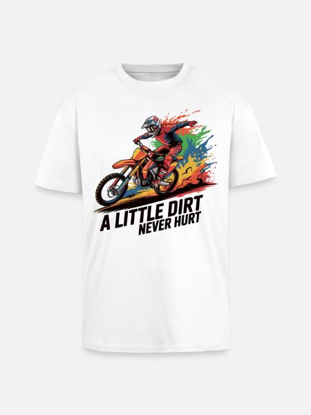 Motocross: Dirty passion - Unisex Oversized Heavyweight T-shirt - white