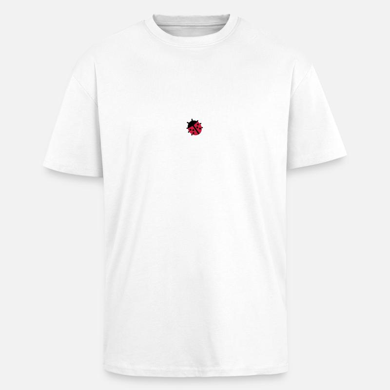 marienkaefer - Oversized Heavyweight Unisex T-Shirt - Weiß