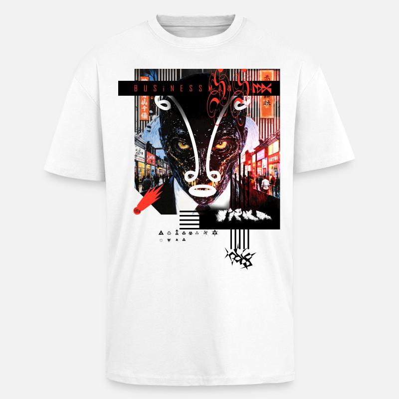 Monster #117 Geschäftsmann - Oversized Heavyweight Unisex T-Shirt - Weiß