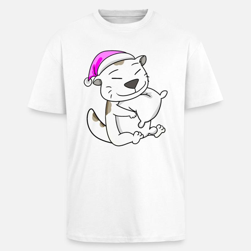 Cat cat breed Devon Rex - Unisex Oversized Heavyweight T-shirt - white