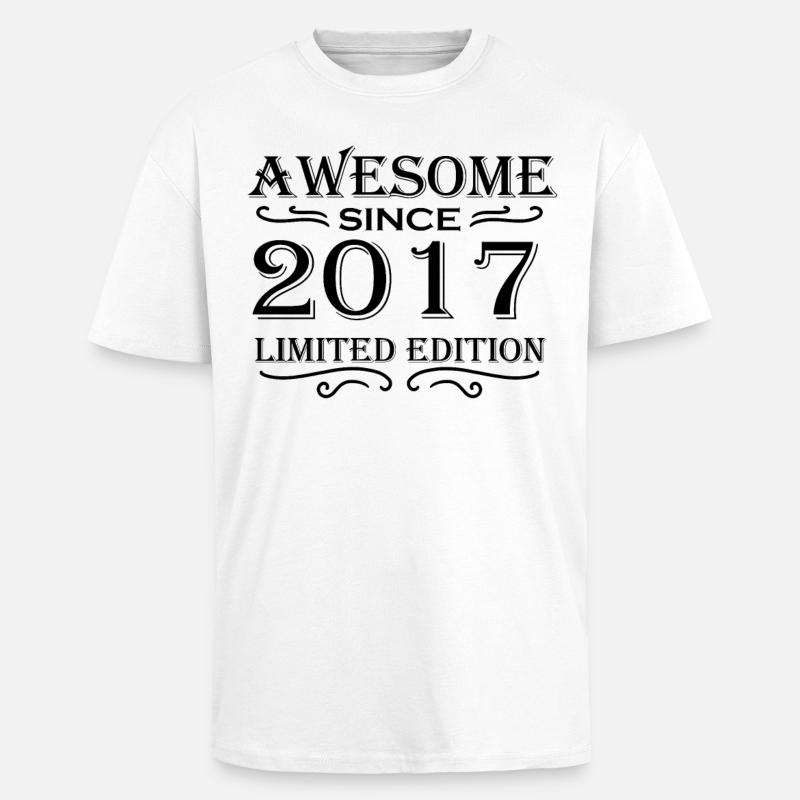 2017 - Promotion 2017 - T-shirt unisexe oversize épais - blanc