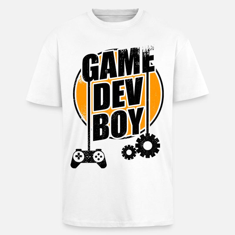Jeu Dev Boy - T-shirt unisexe oversize épais - blanc