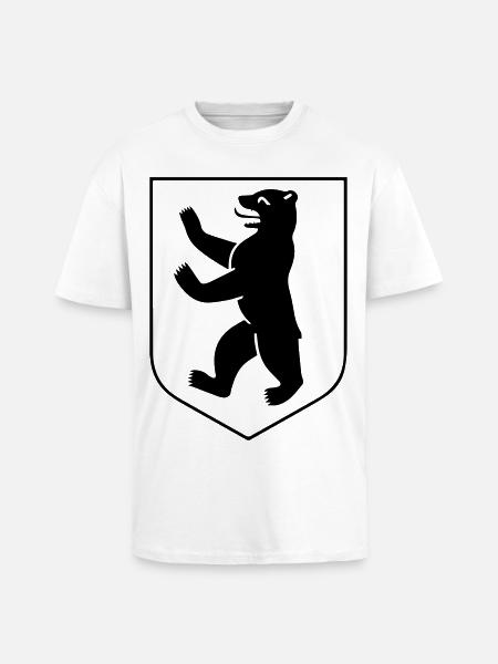 Berliner Bär - Berliner Wappen - Oversized Heavyweight Unisex T-Shirt - Weiß