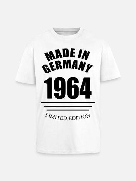 Made in Germany 1964 limited edition - Unisex Oversized Heavyweight T-shirt - white