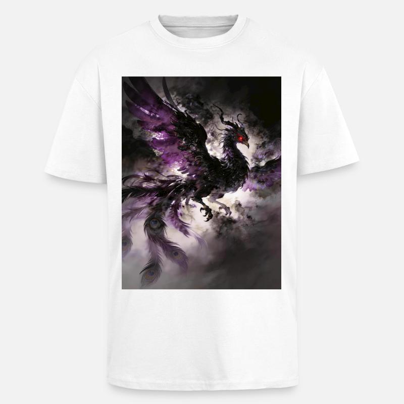 Der dunkle Phönix: Aufstieg der Dunkelheit - Oversized Heavyweight Unisex T-Shirt - Weiß