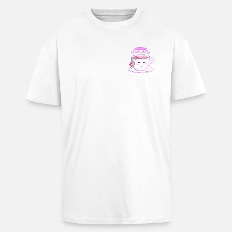 Highly Teeinated – Lustiges Tee-Shirt mit lächelnd - Oversized Heavyweight Unisex T-Shirt - Weiß