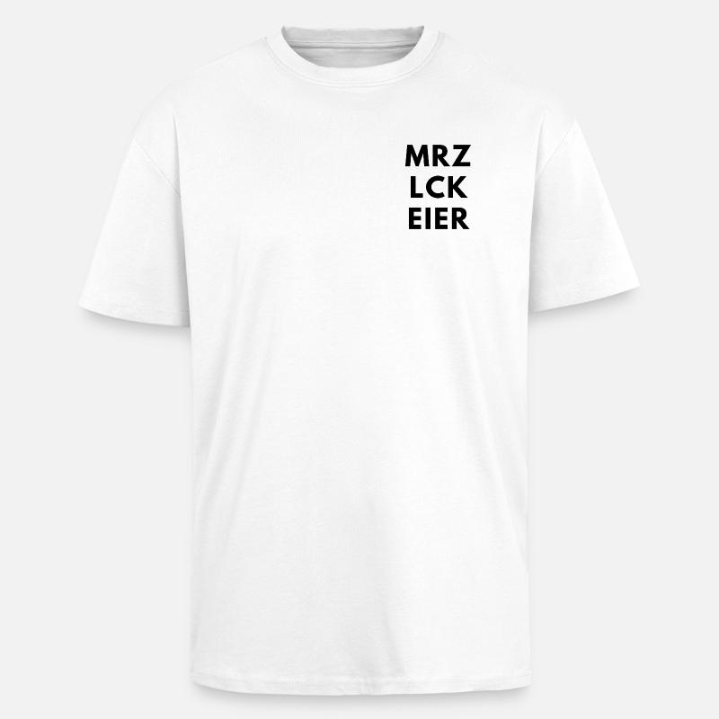 MRZ_LCK_EIER - Oversized Heavyweight Unisex T-Shirt - Weiß