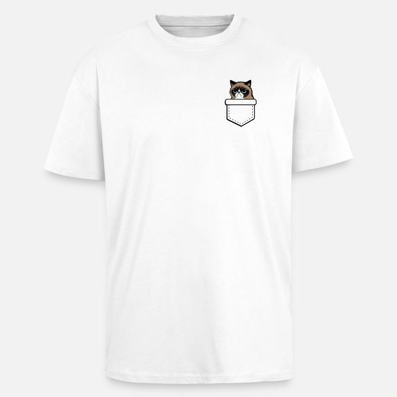 grumpy - Unisex Oversized Heavyweight T-shirt - white