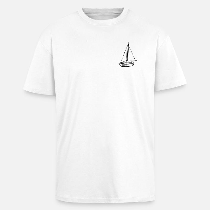 Boot - Oversized Heavyweight Unisex T-Shirt - Weiß