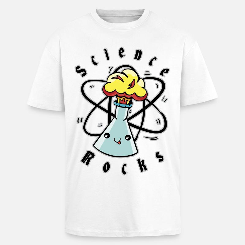 Science rocks - Unisex Oversized Heavyweight T-shirt - white