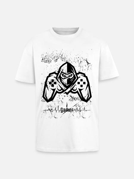 Gamer Controller – Geek-Geschenk - Oversized Heavyweight Unisex T-Shirt - Weiß