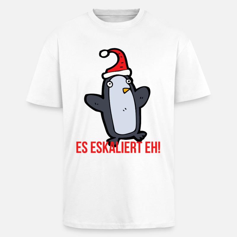 Es eskaliert eh! - Oversized Heavyweight Unisex T-Shirt - Weiß