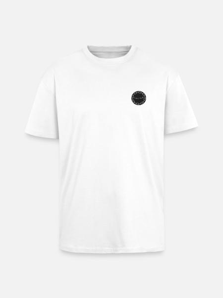 Ladies Bos💲👠💪🏼 logo - Unisex Oversized Heavyweight T-shirt - white