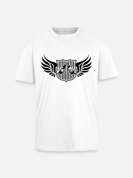 Drinking Team Logo - Oversized Heavyweight Unisex T-Shirt - Weiß