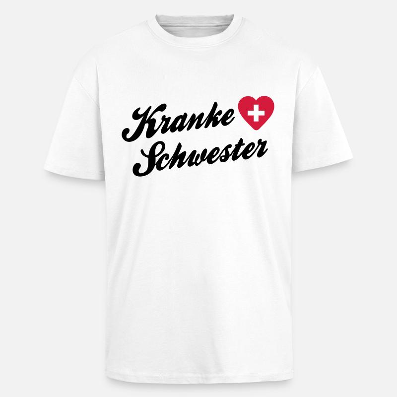 sœur malade - infirmière - Carnaval - T-shirt unisexe oversize épais - blanc