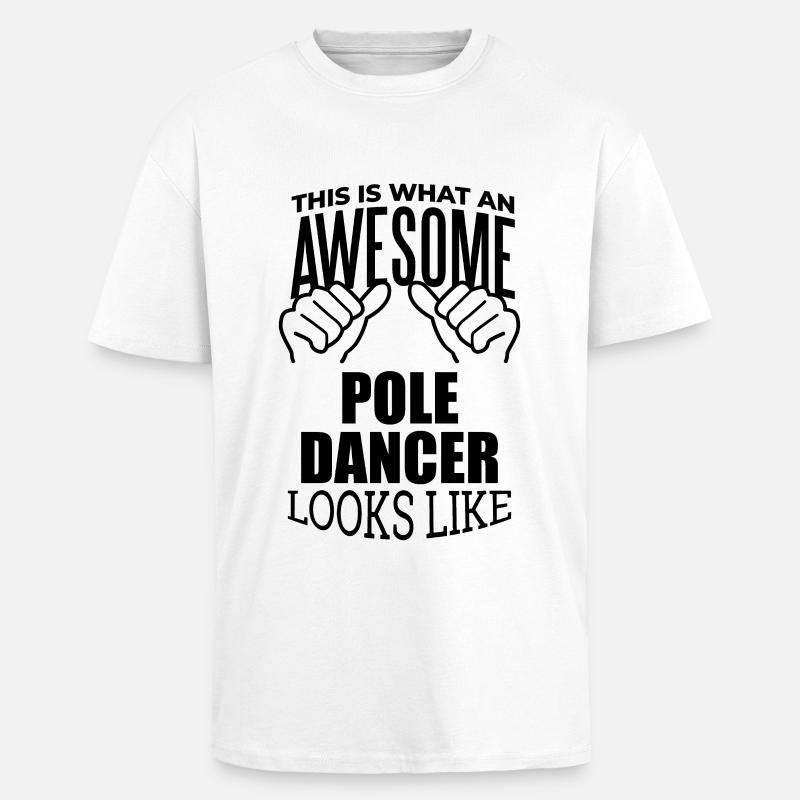 Pole-Dancer - Oversized Heavyweight Unisex T-Shirt - Weiß