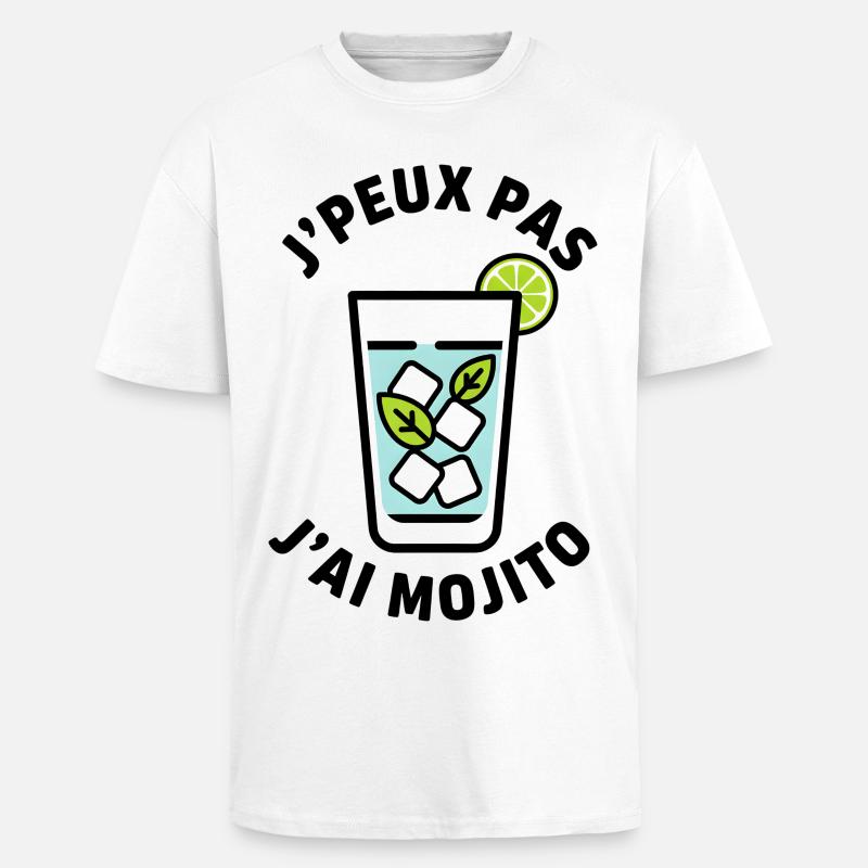 Lime Mint Eisglas - Oversized Heavyweight Unisex T-Shirt - Weiß