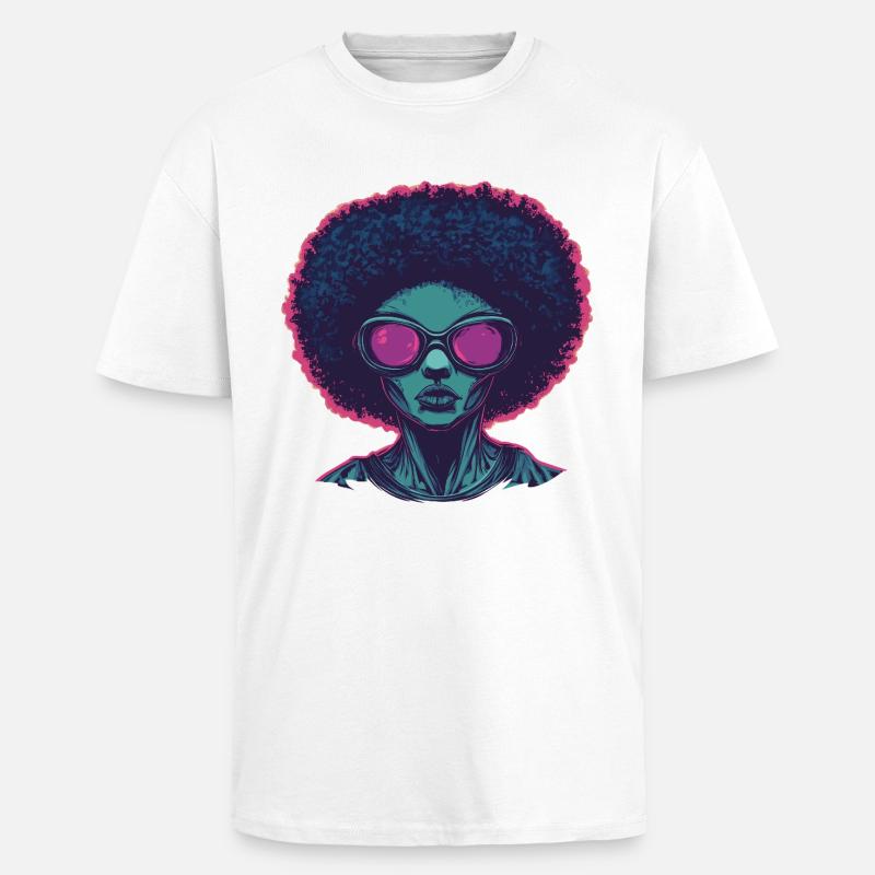 Disco - Oversized Heavyweight Unisex T-Shirt - Weiß