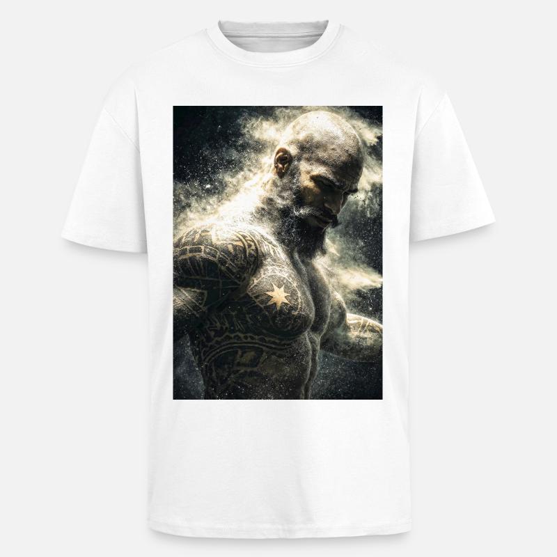 Staubgebundene Krieger-Tinte - Oversized Heavyweight Unisex T-Shirt - Weiß