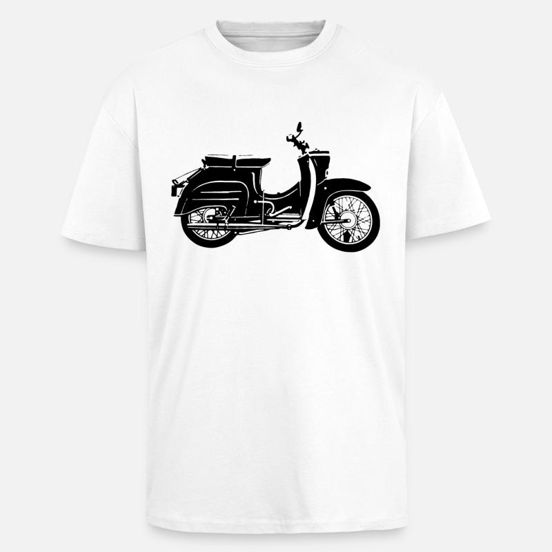 Simson Schwalbe KR51 - Oversized Heavyweight Unisex T-Shirt - Weiß