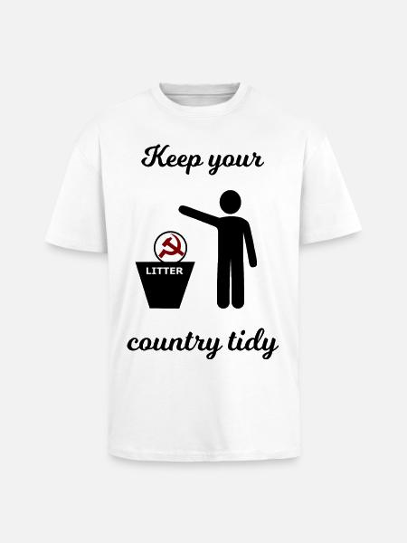 Socialism and Capitalism Funny - Unisex Oversized Heavyweight T-shirt - white