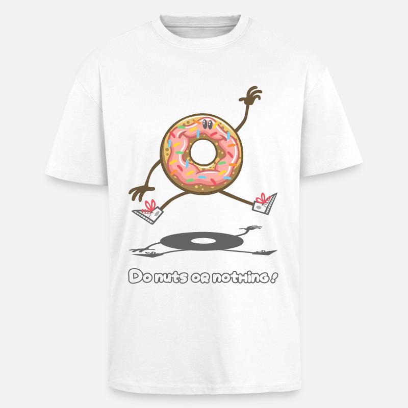 Verrückt machen oder nichts ! - Oversized Heavyweight Unisex T-Shirt - Weiß