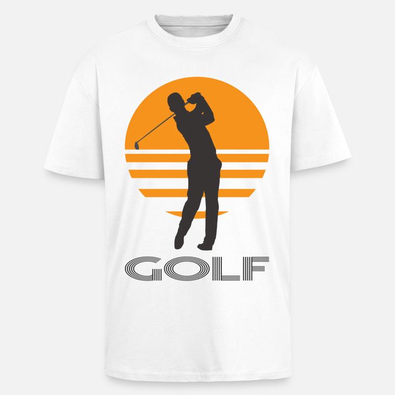 golf - Unisex Oversized Heavyweight T-shirt - white