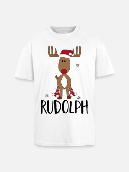 Noël - T-shirt unisexe oversize épais - blanc