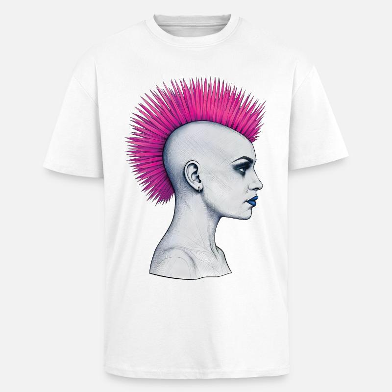 PUNKS NOT DEAD #3 – Steam Punk'n'Roll - Oversized Heavyweight Unisex T-Shirt - Weiß