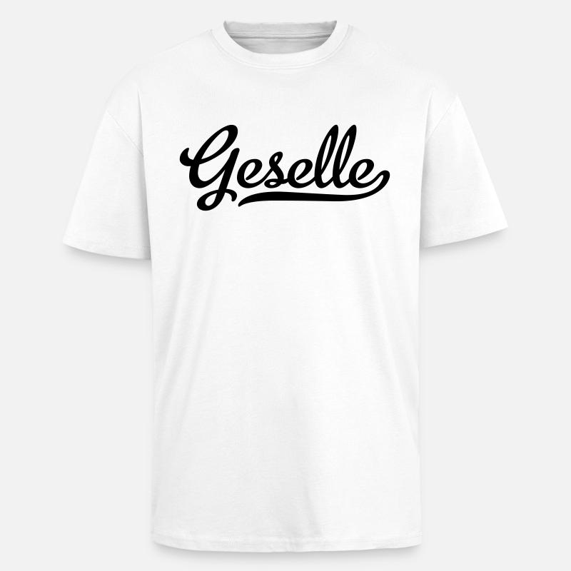 Geselle - Oversized Heavyweight Unisex T-Shirt - Weiß