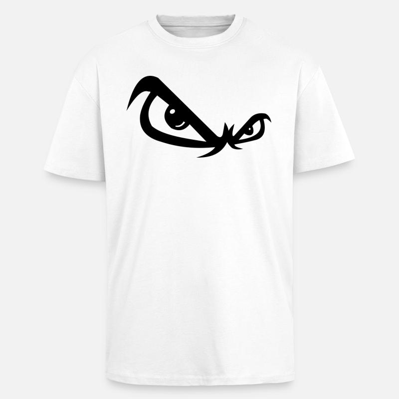 Böse Blick - Oversized Heavyweight Unisex T-Shirt - Weiß