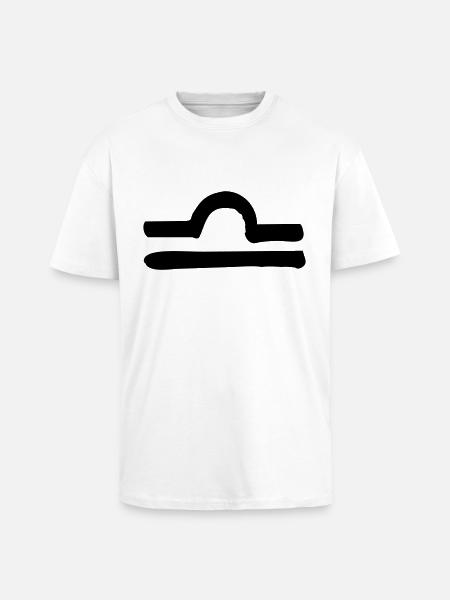 libra zodiac - Oversized Heavyweight Unisex T-Shirt - Weiß