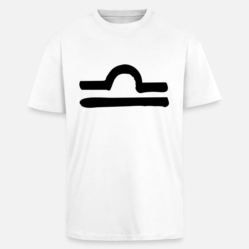 libra zodiac - Oversized Heavyweight Unisex T-Shirt - Weiß