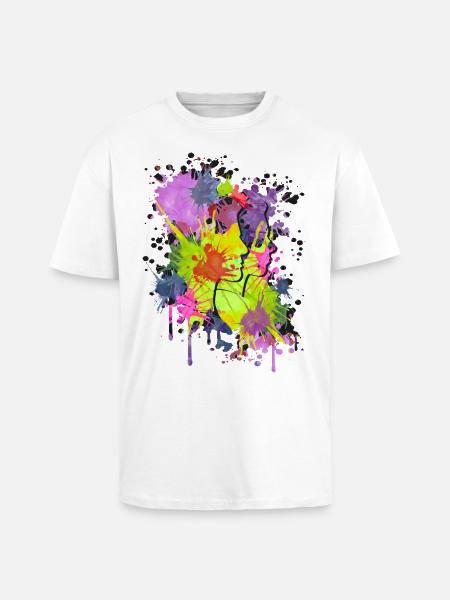 splatter heads - Oversized Heavyweight Unisex T-Shirt - Weiß