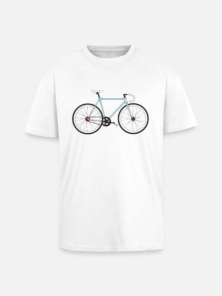 Cycling - T-shirt unisexe oversize épais - blanc