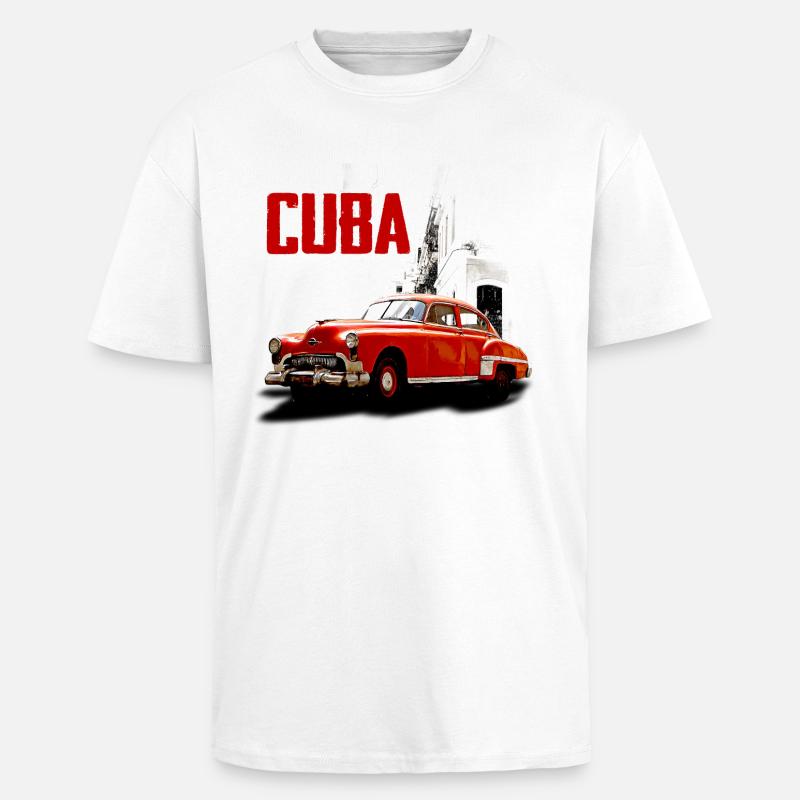 cubancar - Oversized Heavyweight Unisex T-Shirt - Weiß