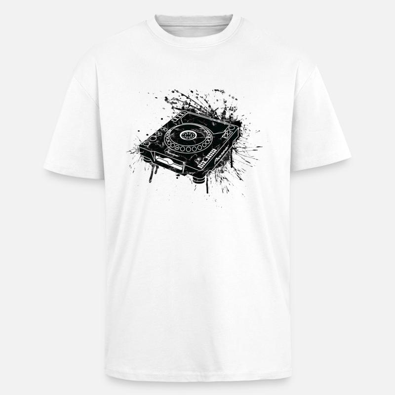 CDJ 1000 Graffiti DJ - Oversized Heavyweight Unisex T-Shirt - Weiß