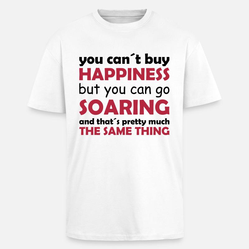 happiness soaring - Oversized Heavyweight Unisex T-Shirt - Weiß