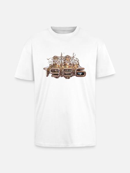 1986 Metall flüssig - Oversized Heavyweight Unisex T-Shirt - Weiß