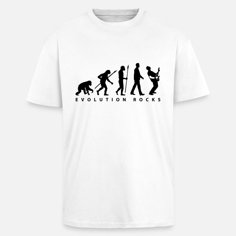 evolution_rocks_032012_g1c - Unisex Oversized Heavyweight T-shirt - white
