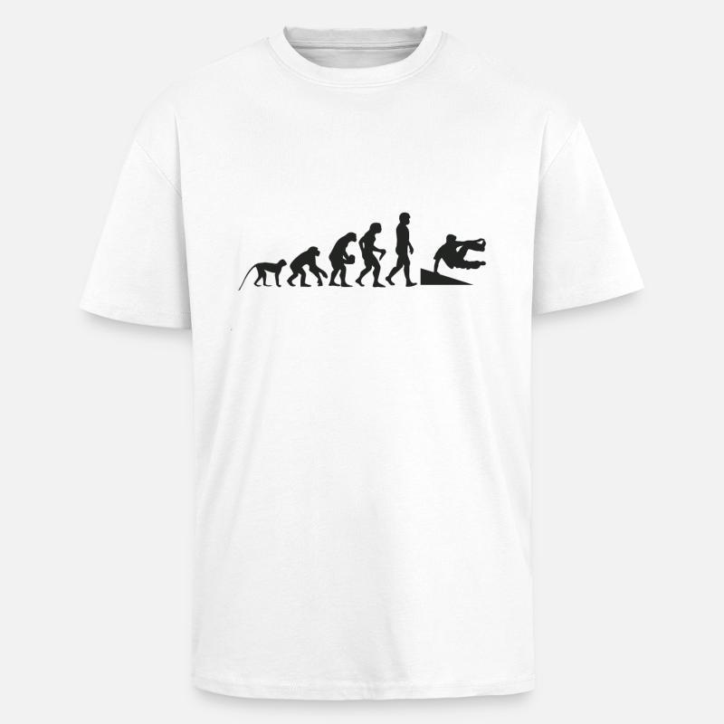 Inliner evolution - Unisex Oversized Heavyweight T-shirt - white