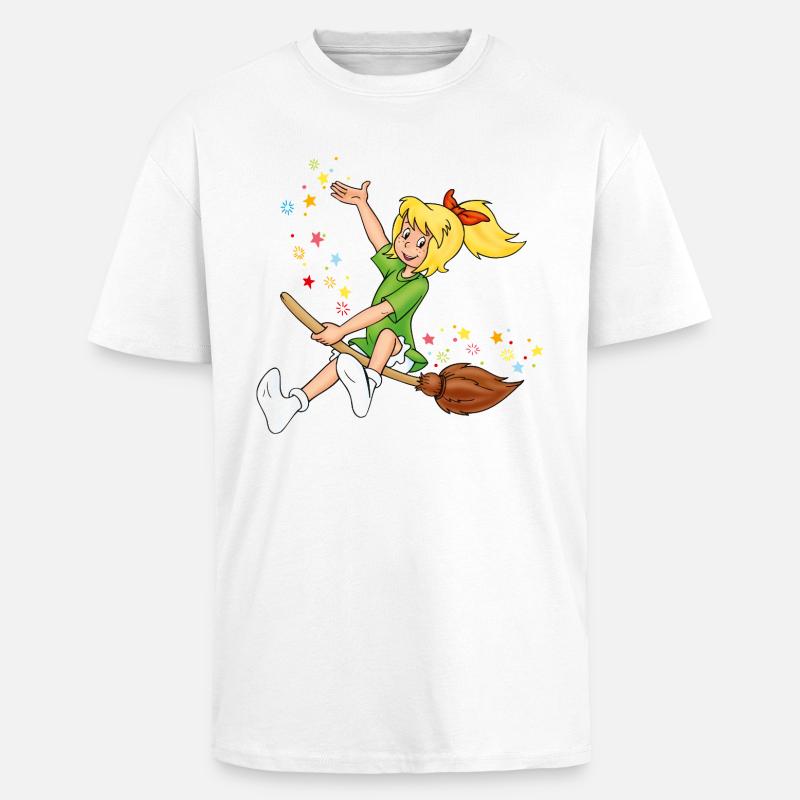 Bibi Blocksberg auf Kartoffelbrei Sternchen - Oversized Heavyweight Unisex T-Shirt - Weiß